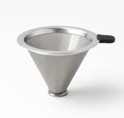 Filtro de Café Reutilizável em Aço Inox Coador Cônico com Malha Fina Permanente Coador de Inox Peneira de Aço Durável e Sustentável, Sem Uso de Papel, Econômico e Ecológico, Fácil de Usar e Limpar
