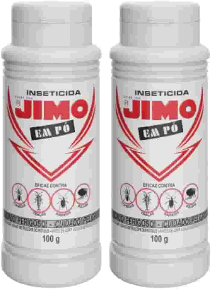Kit com 2 Inseticida Jimo em Pó Elimina Formigas Traças Baratas Pulgas Formigas De Longa Duração