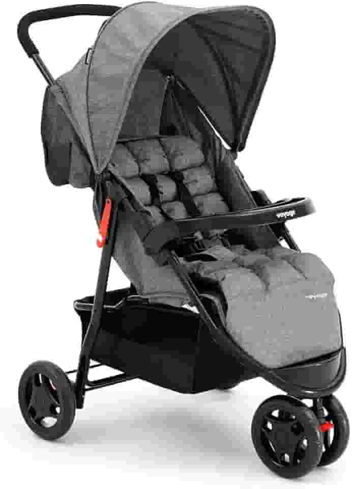 Carrinho De Passeio Para Bebê Delta (Até 15kg) Cinza Voyage
