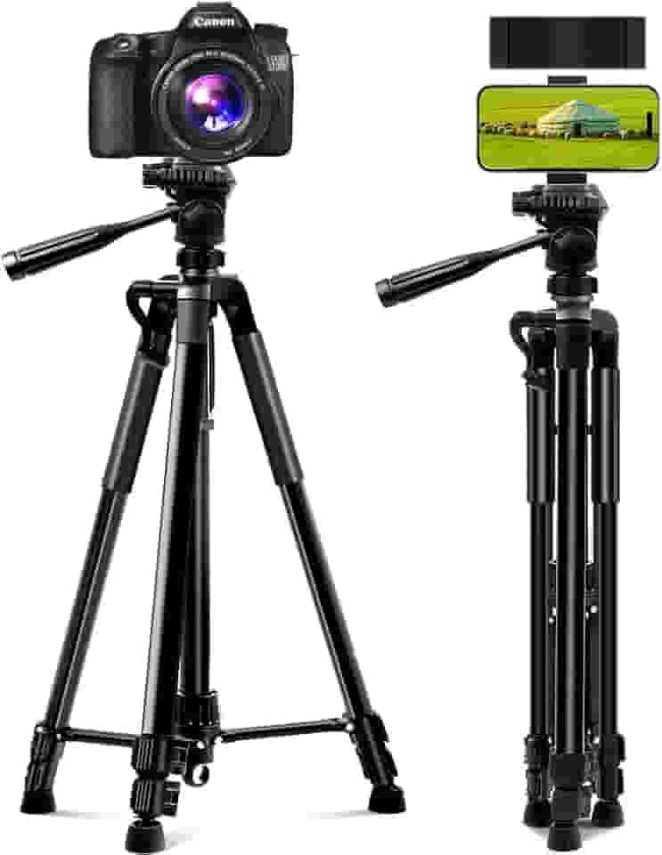 Tripé Universal Profissional para Câmeras Fotográficas - Preto