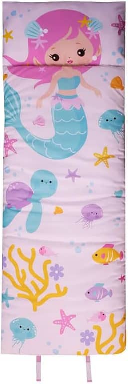 Saco de Dormir Infantil Mini Cama Médio Com Zíper Sereia