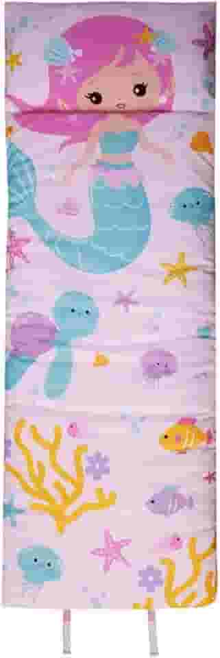 Saco de Dormir Infantil Mini Cama Médio Com Zíper Sereia