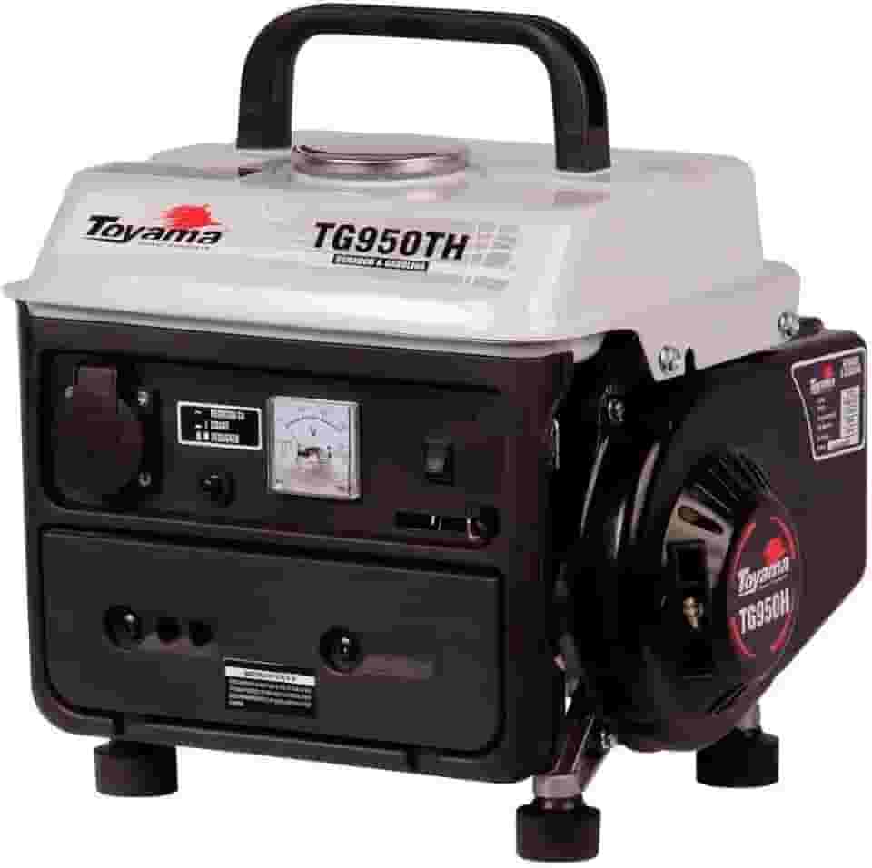 GERADOR TOYAMA GASOLINA TG950TH 2 TEMPOS MONOFASICO 127V 850W PARTIDA MANUAL COM CARREGADOR DE BATERIA