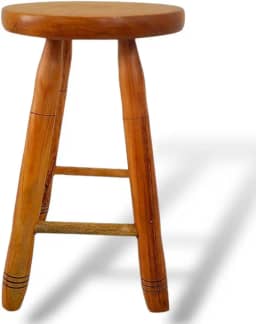 CXKYF BANCO DE MADEIRA MÉDIO 50CM BANQUETA DE MADEIRA TAMBORETE SEM VERNIZ BANCO DE MADEIRA PARA VARANDA