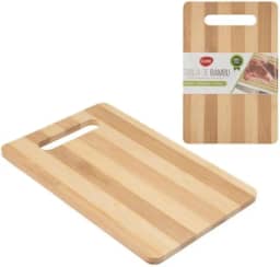 Tábua de Corte de Bambu com Alça | Multiuso | Tamanho Ideal para uso diário | Legumes | Vegetais | Queijos | Carnes | Frutas | Produto Premium