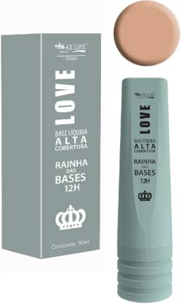 Base Líquida Alta Cobertura Rainha Das Bases 12 Horas Cor 602,Max Love