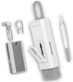 Escova de Limpeza Kit 8 em 1 para Teclado, Fone de Ouvido, Tela de Computador e Celular, Kit Multifuncional Limpador e Removedor de teclas, Ferramenta Completa para Limpeza Eletrônica