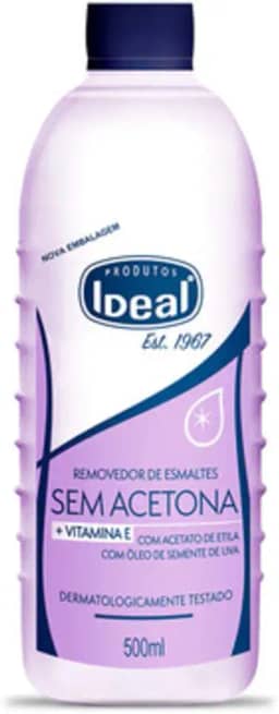 Removedor Sem Acetona 500Ml - Ideal