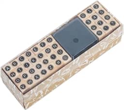 40 peças de carimbos pequenos de borracha de madeira, letras, símbolos, números do alfabeto, para cartões de artesanato, álbum de fotos, álbum de recortes (fonte B)