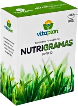 Fertilizante Adubo Mineral Nutrigramas Para Gramas e Gramados Sempre Verde Bem Nutrido 1kg