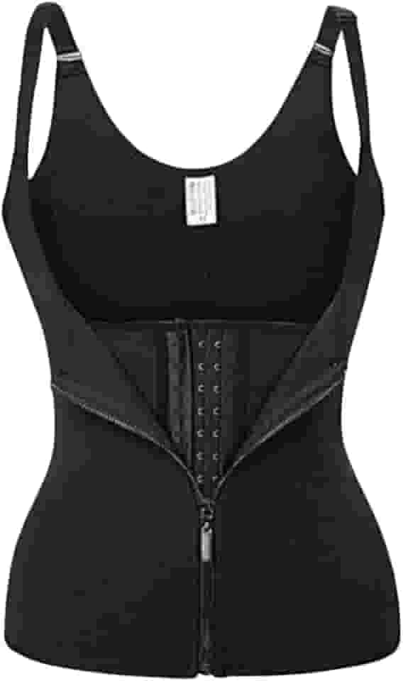 Cinta Modeladora Dupla Compressão Redutor Ziper Preto