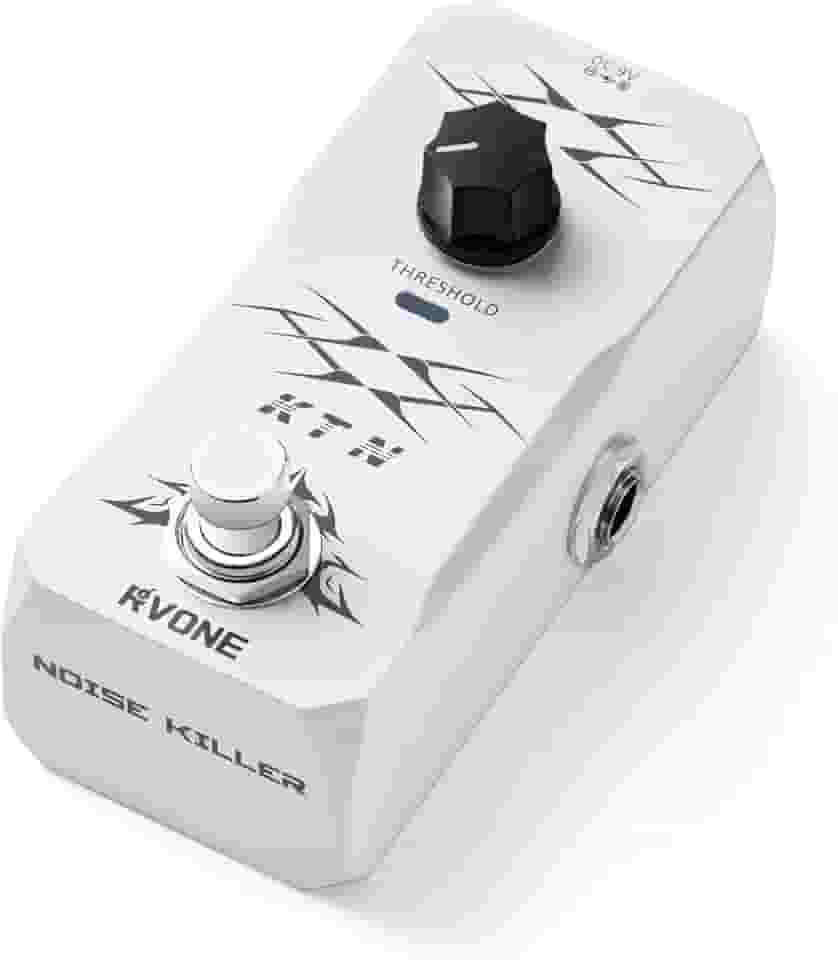 RVONE Pedal De Guitarra Noise Gate, Supressor Inteligente Com Controle Limite Inteligente, Killer True Bypass E Caixa Alumínio, Efeitos Analógicos