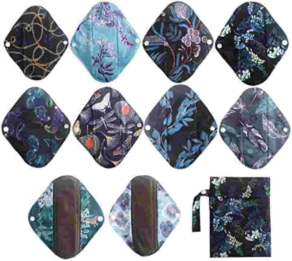 10 peças novo pano mamãe leve de 20 cm/almofadas menstruais/absorventes higiênicos reutilizáveis forro de calcinha