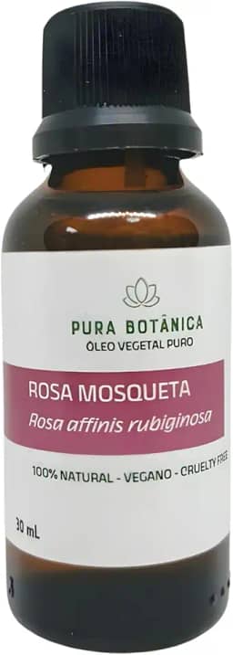 Óleo Vegetal de Rosa Mosqueta 100% Puro, Natural, Massagem, Aromaterapia, Cabelo, Pele Pura Botânica