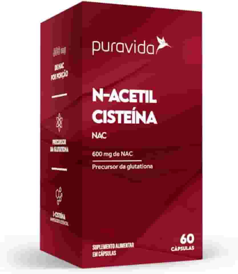 Puravida Antioxidante NAC 600mg N-Acetil Cisteina 60 cápsulas