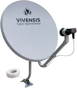 Antena Parabólica Digital Banda KU 60cm – Captação Estável e Alta Resistência