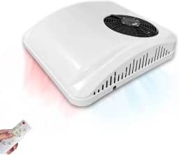 12V Camper RV ar condicionado calor e frio unidade AC RV Eectric AC Fit Motorhome Trailer, EAC002.18.12.HC, branco