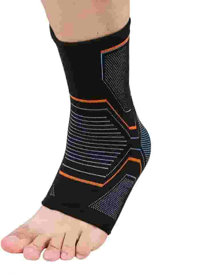 Tornozeleira de Compressão Profissional Hexagon para Proteção e Recuperação do Tornozelo Premium Rubber Fit