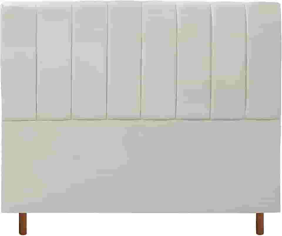 CABECEIRA CASAL ESTOFADA CARLA 140 CM BEGE
