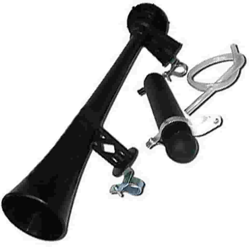 Jheppbay Buzina Ar Corneta Jumbo Jumbinho Bike Extra-forte Preta com Bomba