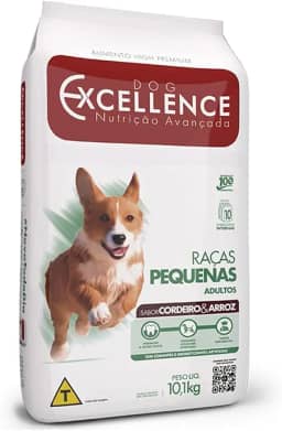 Ração para Cães Adultos Dog Excellence Raças Pequenas Cordeiro e Arroz, Selecta, Carne de Cordeiro, 10 kg