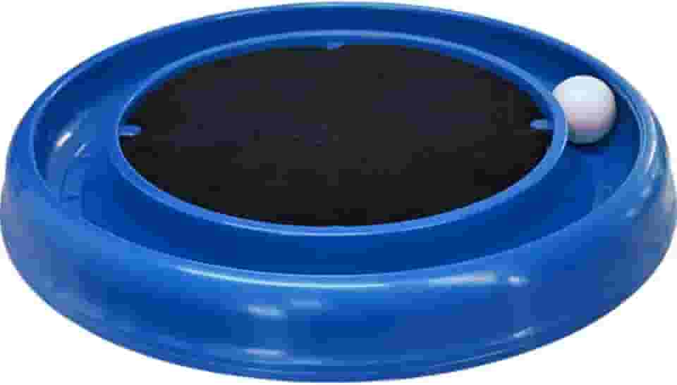 Arranhador Interativo para Gatos Grande 40cm com Bolinha Brinquedo Arranhador Gato (Azul)