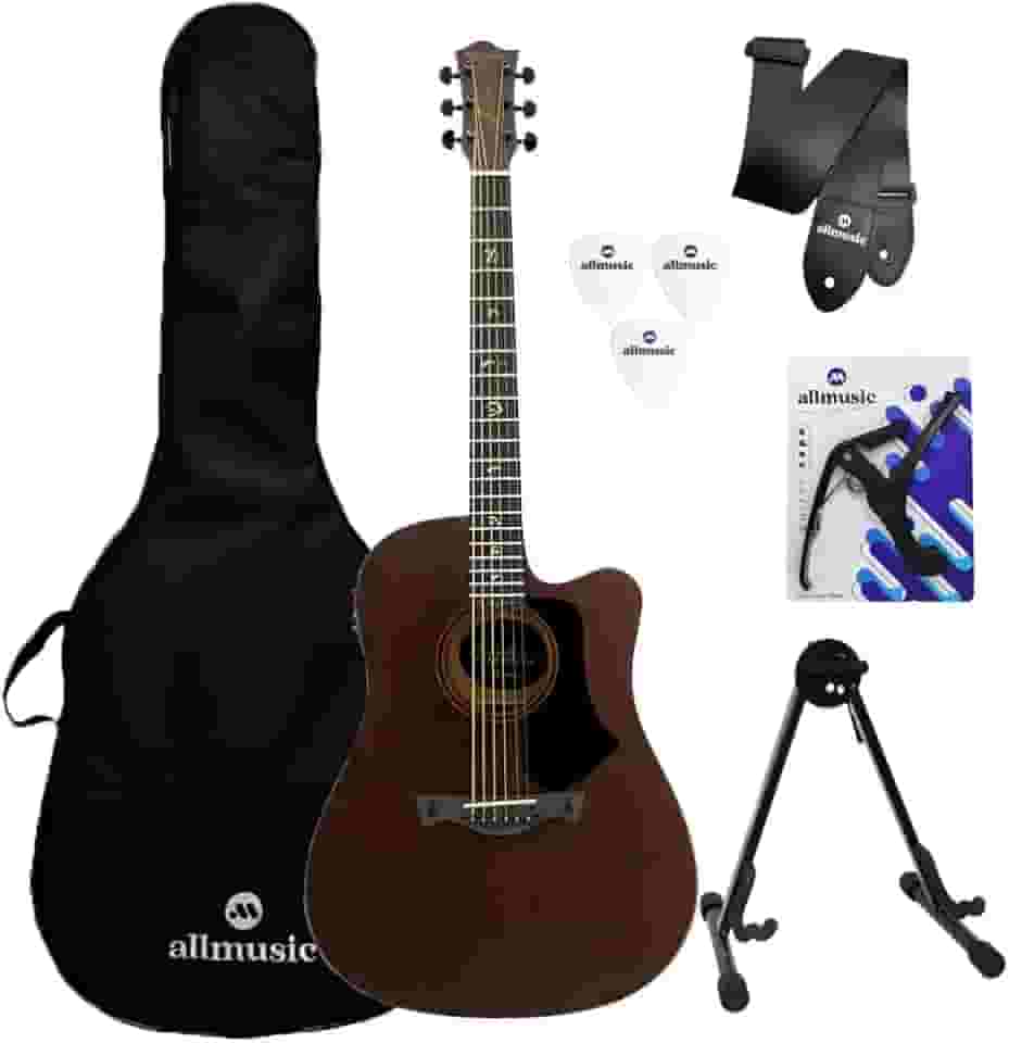 Kit Violão Folk Tagima Jr Afram Dark Mahogany Capa+Acessório