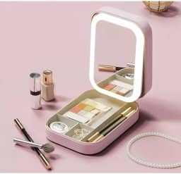 Porta Joia Led com Espelho Luxo Recarregável