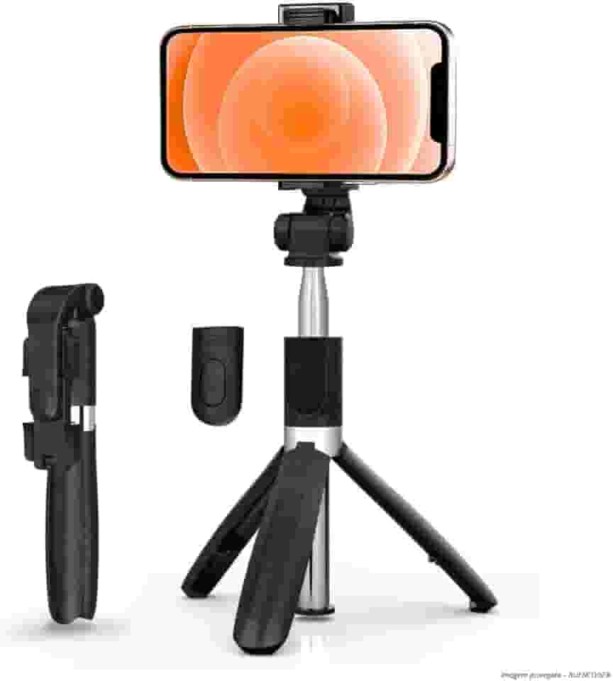 Bastão Tripé Para Celular 360º Dobrável Pau De Selfie Bluetooth Mini Controle Remoto 3 em 1 Câmera Selfie stick