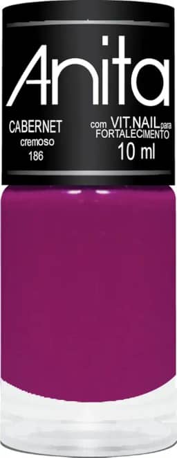 Esmalte Cabernet, Anita Cosméticos, Vinho/Roxo
