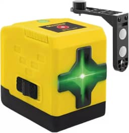 Nível A Laser 2 Linhas, Esquadro Prumo Profissional, Nivelador Teto Chão Parede, Suporte, Linhas Vertical Horizontal Cruz Automática, Portátil, Alta Precisão, IP54.