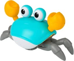 Caranguejo Fujão Interativo com Luzes e Música – Brinquedo Educativo Infantil para Desenvolvimento Motor e Diversão (Azul)