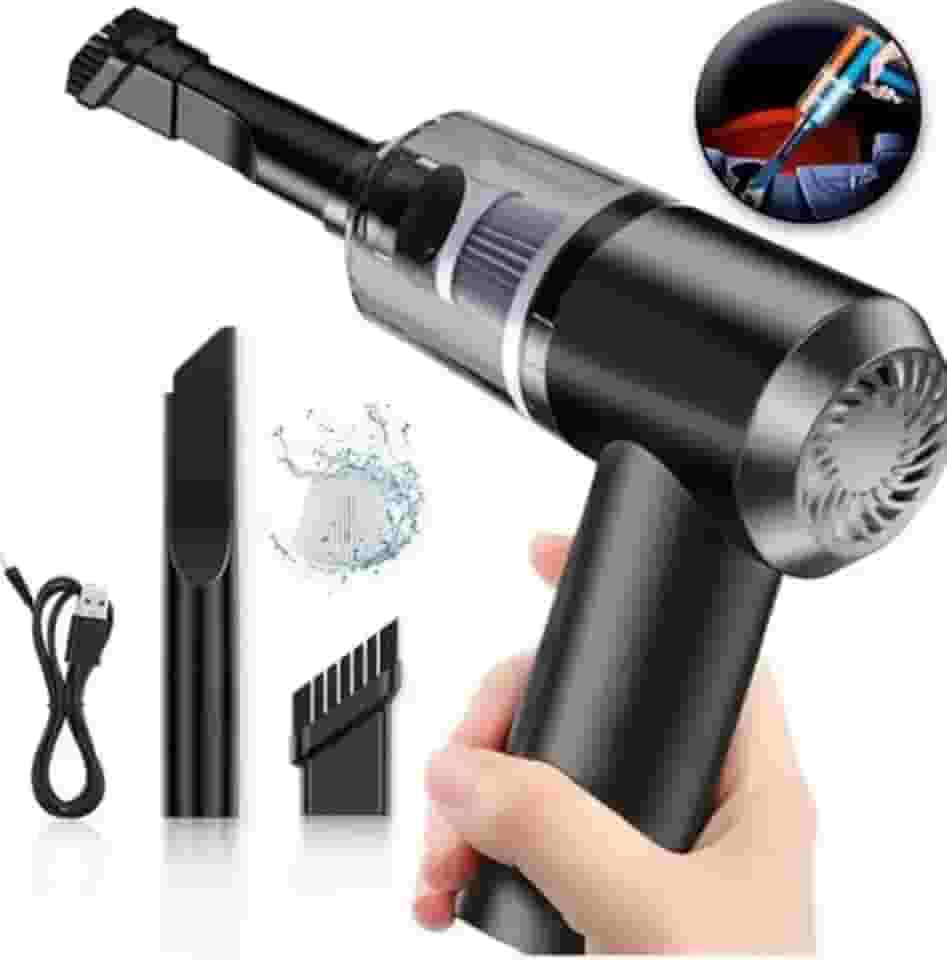 Aspirador Portátil Automotivo Potente Recarregável Premium, portátil de alta potência sem fio, aspirador de pó para carro Aspirador de pó seco úmido Vassoura para carro e kit de acessórios