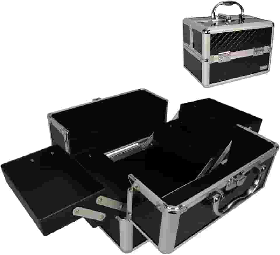 Maleta Maquiagem e Joias Frasqueira Preto CBRN19120