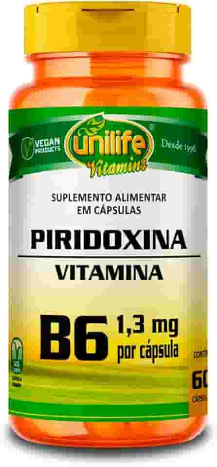 Vitamina B6 - Piridoxina - 60 cápsulas