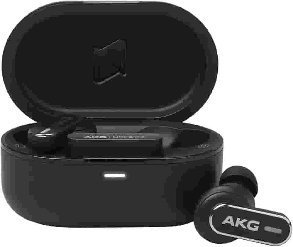 AKG, Fone de Ouvido Bluetooth, AKG N5 Hybrid, Intra Auricular, Sem Fio, Com Adaptador USB-C, Cancelamento de Ruído e Resistente À Água - Preto