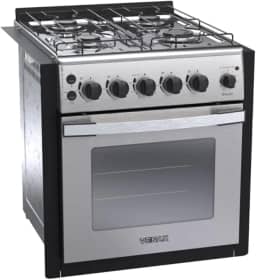 Fogao de Embutir 4 Bocas Venax Gaudi Platinum GII Inox Gas GLP 220V