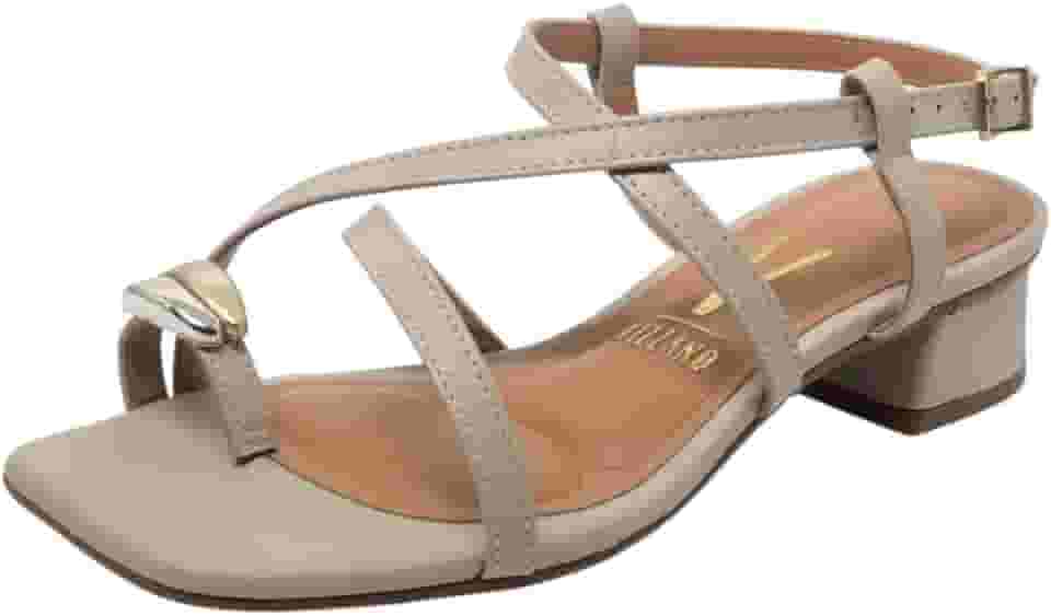 Sandalia Feminina Salto Baixo Conforto Casual Vizzano
