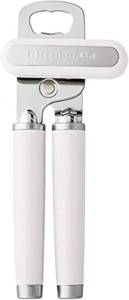 Abridor de latas multifuncional KitchenAid Classic, 21 cm, branco