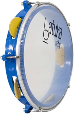 Pandeiro Abs Junior Pele Cristal Azul 08" Batuka- Luen