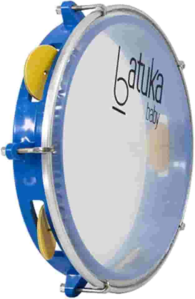 Pandeiro Abs Junior Pele Cristal Azul 08" Batuka- Luen
