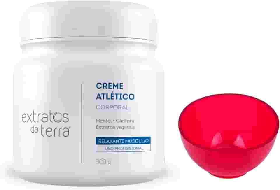Vitta Creme de Massagem Atlético Corporal Profissional 500g + Cubeta Silicone 60ml – Alívio, Recuperação e Praticidade