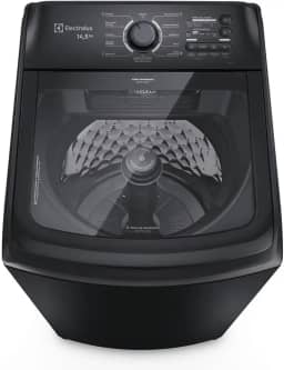 Electrolux Máquina de Lavar Electrolux 14,5kg Preta Efficient Cesto Inox, Jet&Clean e Filtro Fiapos (LEP15) 127V