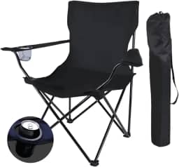 Cadeira De Pesca Camping Dobrável Portatil 120kg Reforçada