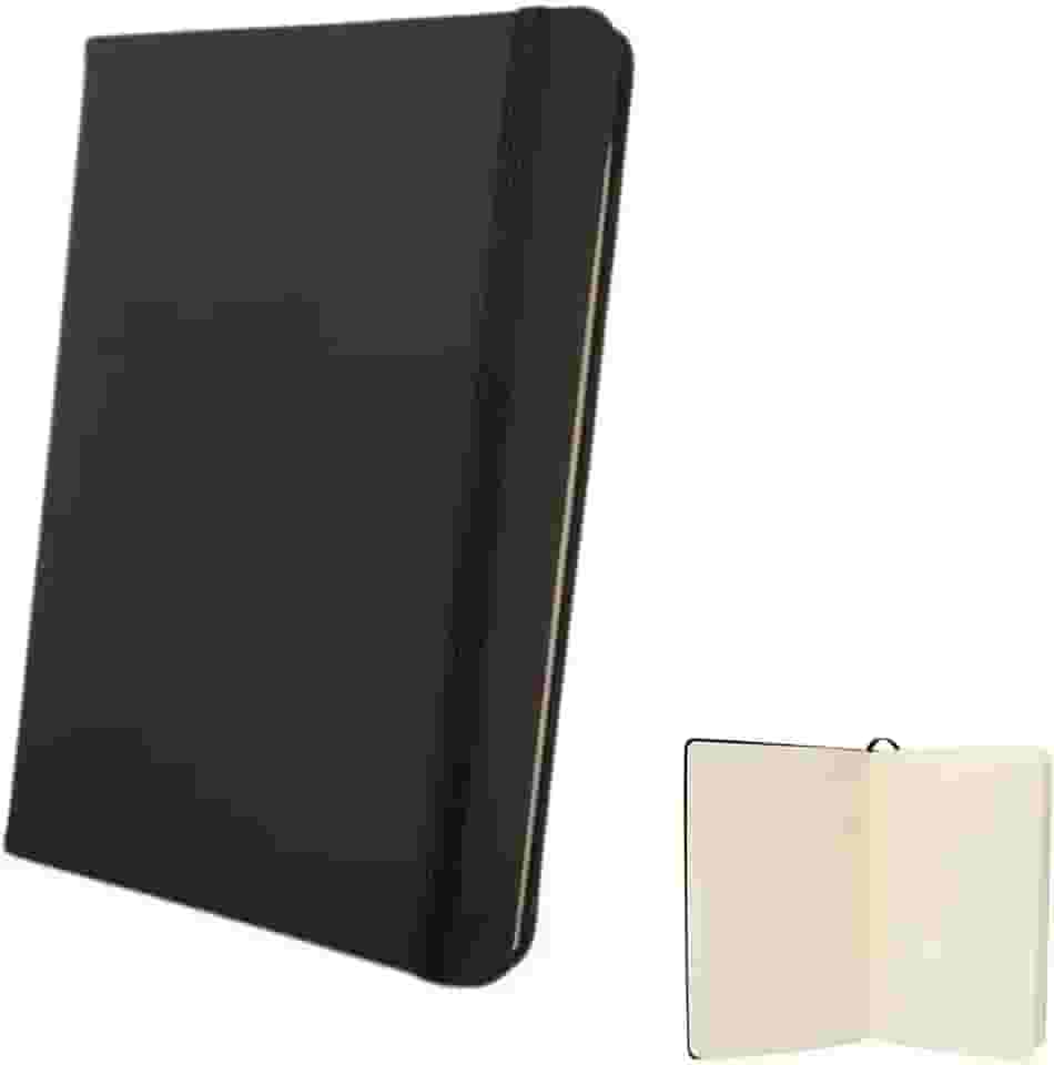 Caderno Desenho A5 Capa Dura Sem Pauta Sketchbook Grande 14x21 80 Folhas Colorir Desenhos