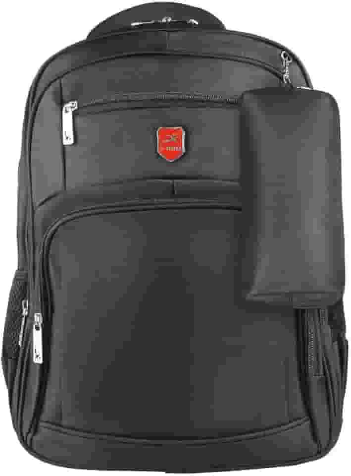 Mochila Masculina Reforçada Executiva Grande Mochila para Notebook Trabalho Viagem Escola Bolso Antifurto com Saídas USB/Fone Unissex