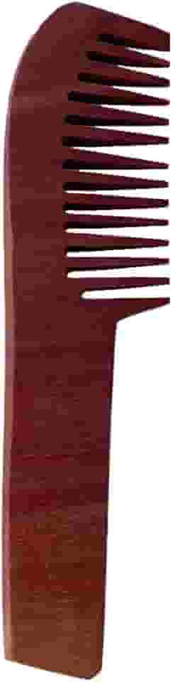 Pente de cabelo em madeira maciça 22cm antifrizz