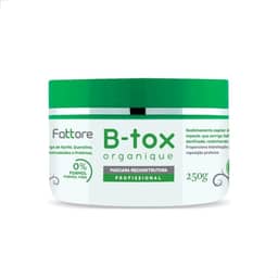 Máscara Capilar Reconstrutora Sem Formol B-tox Organique Fattore Anti frizz 250g