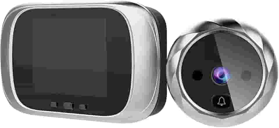 Visor digital de porta, olho mágico, campainha, tela lcd de 2.8 polegadas, visão noturna, sessão de fotos, monitoramento digital de porta