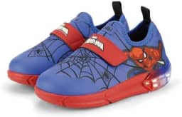 Tênis Infantil Bibi Space LED Spider Man Modelo com Luzes Coloridas, Conforto, Estilo e Diversão em Cada Passo para Meninos que Amam Aventuras
